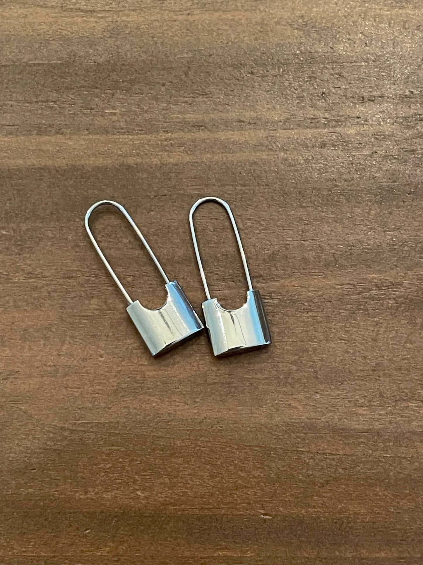 safety pin earrings