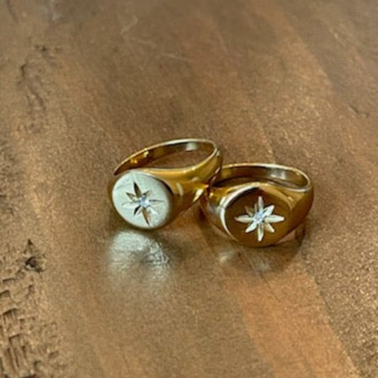 north star signet ring