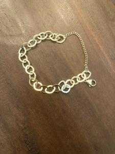 stainless steel oval link bracelet