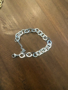stainless steel oval link bracelet