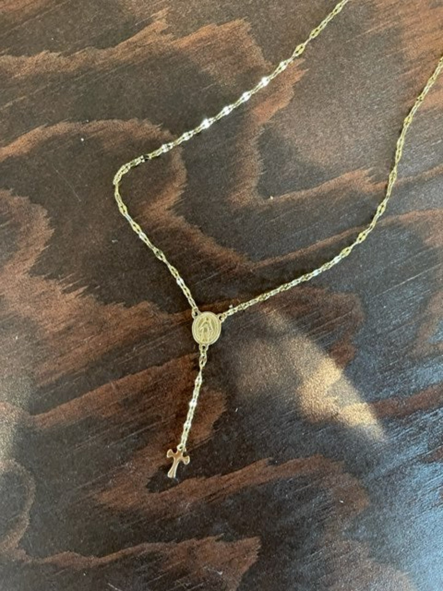 gold chain rosary