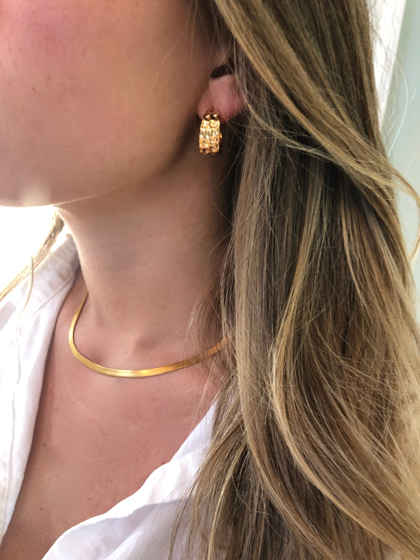 thin snake chain necklace