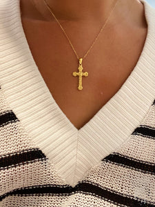 simple cross necklace