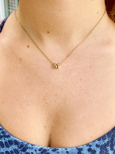 dainty initial necklace