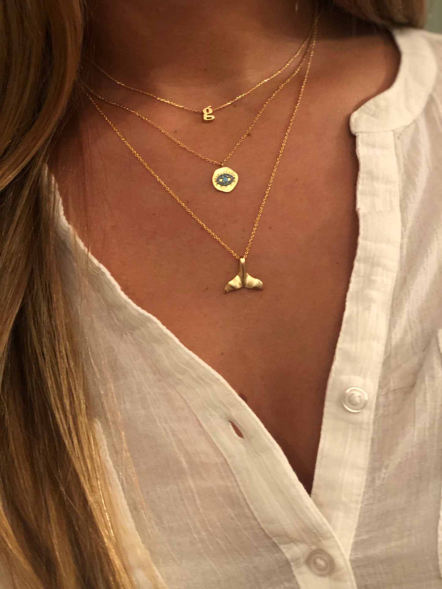 large evil eye necklace