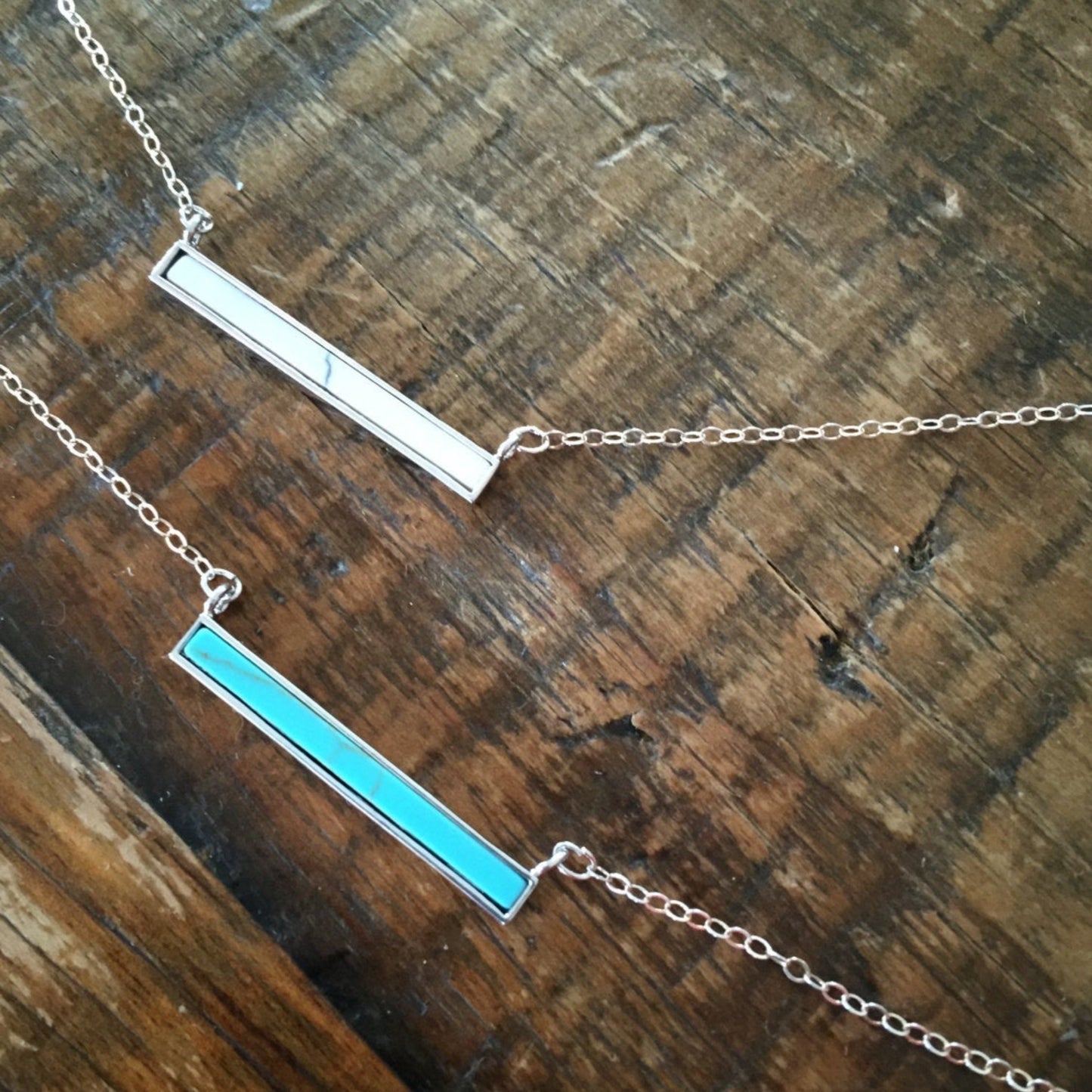 baby bar connector necklace