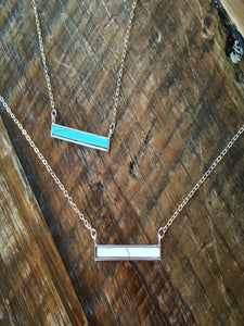 baby bar connector necklace