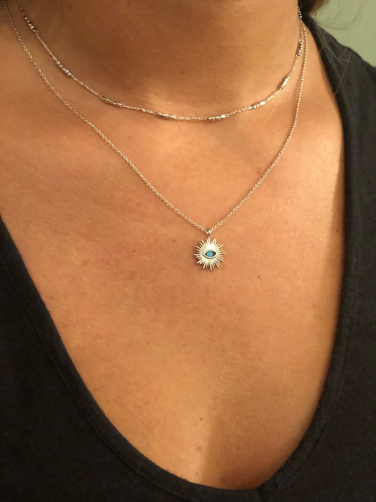evil eye pendant necklace