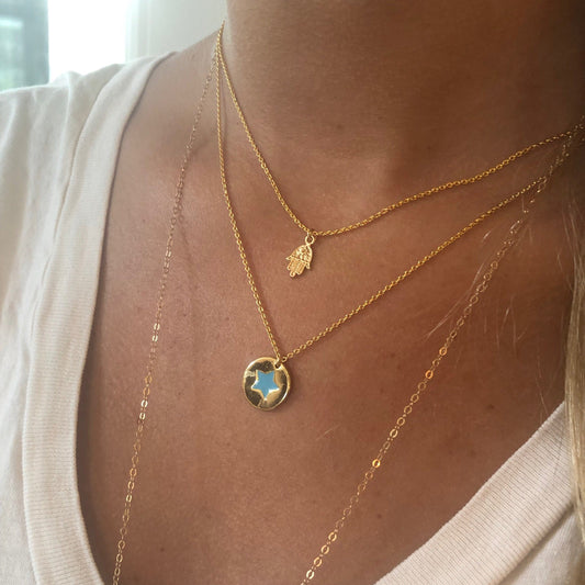 hamsa hand pendant necklace