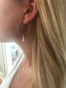 tassel hoop earrings