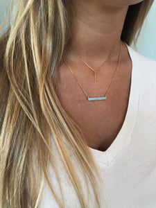 baby bar connector necklace