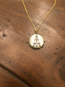 buddha coin pendant necklace
