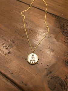 buddha coin pendant necklace