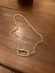 tiny screw lock necklace