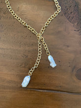 Load image into Gallery viewer, chunky fresh water pearl drop necklace