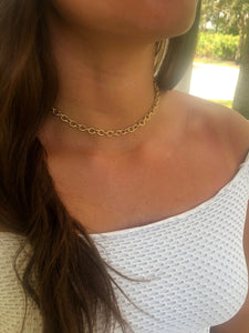 rolo chain choker/necklace