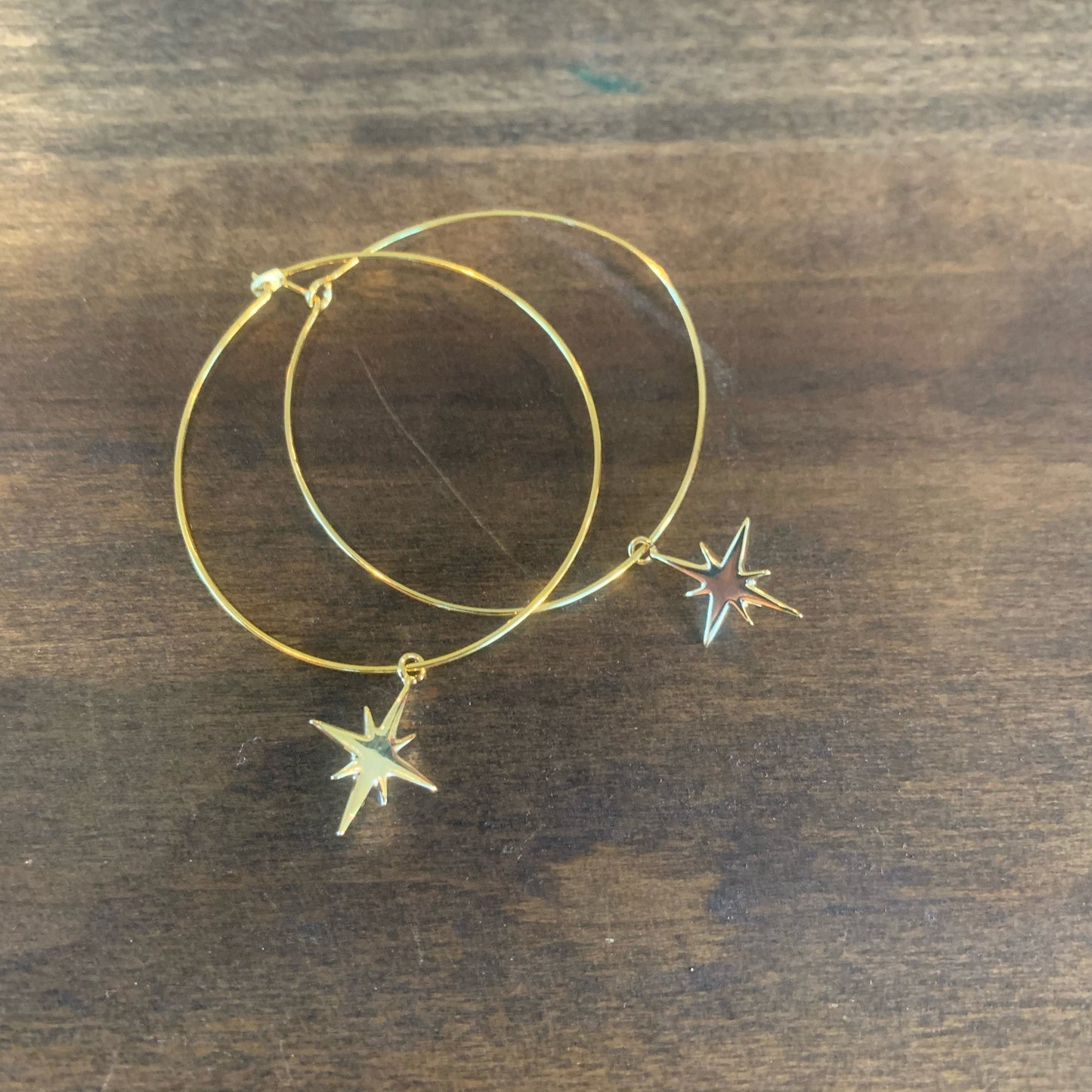 starburst hoop earrings