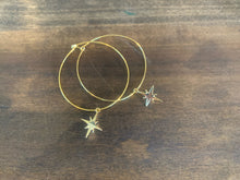Load image into Gallery viewer, starburst hoop earrings