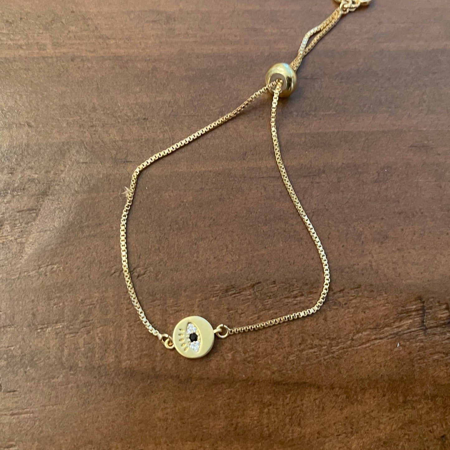 cz evil eye bracelet