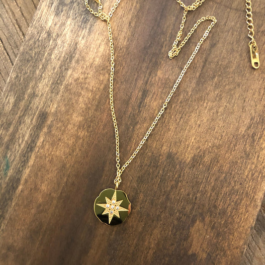 large north star pendant necklace