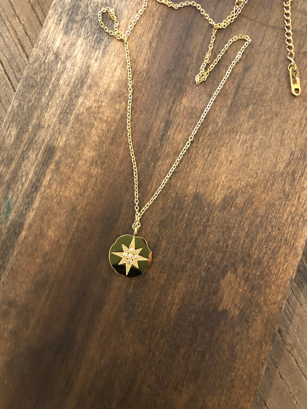 large north star pendant necklace