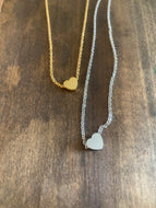 tiny heart necklace