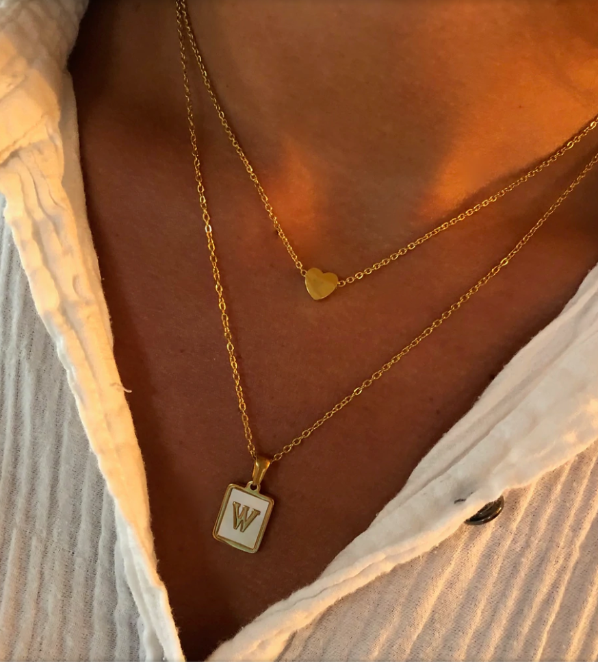 initial shell pendant
