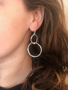 double hoop earrings