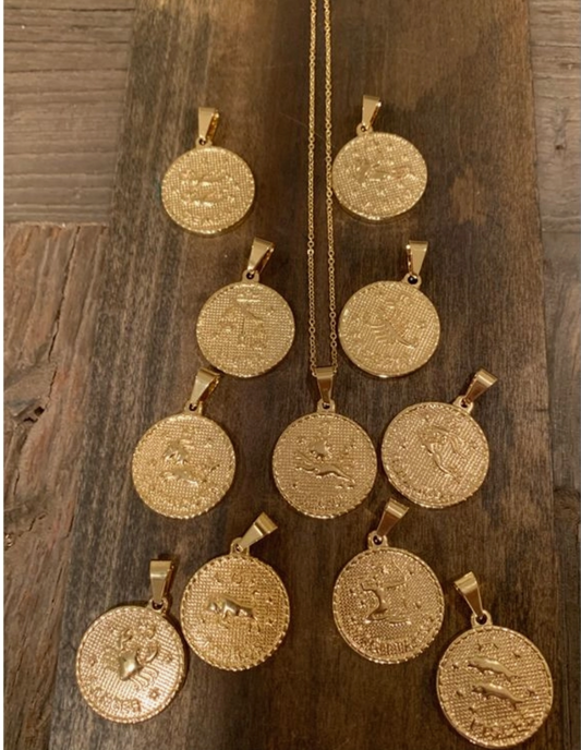 zodiac sign pendant